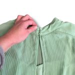 ASOS  DESIGN Mint Green Pleated Chiffon Midi Dress Size 6 Mock Neck Wedding Guest Photo 7