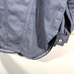 Vintage Smokey Gray Denim Seam Detail Button Up Shirt Size 2X Photo 12