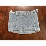 ZARA  Denim Strapless Corset Top Size Small NWT! Photo 2