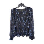 AQUA  Women's Floral Print Long Sleeve‎ Button Down Blouse - XXL Photo 5