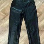 7 For All Mankind | Vegan Leather Black Crop Pants Photo 0