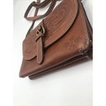 Patricia Nash  Italian Leather Tooled Torri Clutch Florence Brown Purse Crossbody Photo 3