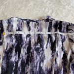 Vera Wang Simply  Tie Dye Abstract Print Blouse Womens S Purple‎ Handkerchief Hem Photo 11