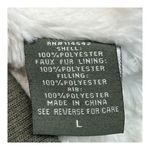 JouJou Olive Green Bomber Jacket Military Style Zip Up Flight Jacket Large Photo 9