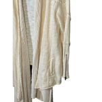 Free People Ivory Cream In The Loop Open Front Zip Cuff Cardigan Size NWOT Photo 2