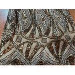 Free People  Daydreaming Embellished Mini Beaded Skirt Antique Gold Sz 0 Photo 12