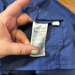 Old Navy  Blue Ruffle Smocked High Neck Cut out Cotton Midi Dress Womens Medium Photo 10