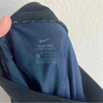 Nike Pro Hyper Warm Women's Fleece Training Tights Navy Blue Knit Size M Photo 7