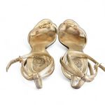 Versace Authentic y2k 2000's vtg. Gold‎ Logo  Strappy heels size 6/36. Photo 3