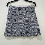 J. McLaughlin  Agnes Skort‎ Small NWT $168 Catalina Ruffle Athletic Bargello Blue Photo 3