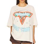 Daydreamer Van Halen 1980 Tour One Size Tee in Dirty White Womens Tshirt Top Photo 1