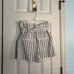 ZARA paper bag striped shorts with belt Photo 1