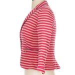 ZARA TRF Collection Pink Cream Tan Stripe Blazer Jacket Size Small Bloggers Fav Photo 4