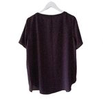 Banana Republic Navy Red Hearts Novelty Print Short Sleeves Crewneck Flowy Light Photo 5