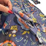 Velvet Tees Velvet by Graham & Spencer Blue Floral Smocked  Mini Dress - Size L Photo 9