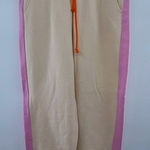 LEGO x Target Jogger Sweatpants Beige Purple Colorblock Fleece Size Medium Tan Photo 0