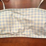 Kona Sol Large Blue and White Gingham Bikini Top (TOP ONLY) Photo 2