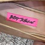 Betsey Johnson  Nude Gold Studs Pumps 5" Platform Veeraa Size 6.5 Leather Photo 10