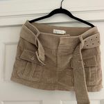 Isabelle's Cabinet Isabelle’s Cabinet Tan Corduroy Skirt Photo 4