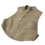 SKIMS NWT  Zip Up Crop Top Swim - Desert size XL Photo 0