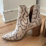 Steve Madden Cream Snakeskin Booties Photo 2