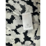 ALC Frank A.L.C. 100% Silk Sleeveless Halter Top Black White Print Size 4 Full Zip‎ Back Photo 4