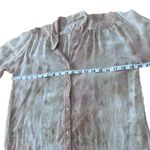 Wilfred  100% Silk Womens Size‎ Small Cream/pink Hi Low Henley Blouse Top Photo 7