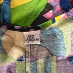 Vintage Hamwear Multicolor Rainbow Geometric Print Sleeveless Retro Romper Sz M Blue Size M Photo 5