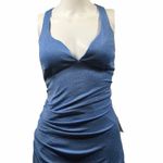 B. Smart  Maxi Dress Juniors 13 Blue Glitter Prom Sparkling Party Slit Wedding Photo 1