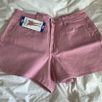 Juicy Couture  Pink Denim Jean shorts, Size 10, 4” inseam, NWT Photo 0