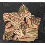 ZARA  Women's Top Shirt Linen Blend Tropical Ruffled Multi-Color Size XS EUC Photo 2