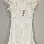 INDIKAH White Sleeveless Romper Photo 0