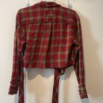Free People Running Wild Plaid Wrap Top Photo 6