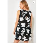 Tuckernuck  Seashell Beach Coverup Short Dress Large Cotton Black White NEW Photo 4