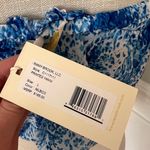 Ramy Brook  MYKONOS LEOPARD/BLUE COMBO Printed Yanni Top NWT L Photo 4