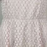 Renee C  Dot Lace Overlay Fit & Flair Dress Photo 3
