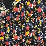 Free People  Black Pleated Blouse with Bib Collar Photo 8