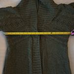 Sonoma Life+Style Olive Green Cable Knit Sweater M Cardigan Duster Fall Winter Photo 6