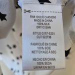 Equipment  Slim Signature silk shirt white with a black star print Size Medium Photo 3