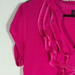 Heart soul  Fuchsia Ruffled Blouse Photo 6