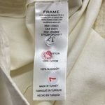 frame denim FRAME NWT Ecru Ivory High Waist Wide Leg Denim Pleated Front Chino Pants Photo 9