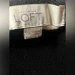 Loft  Cotton Striped Drawstring Sweatshirt, size Medium. Photo 5