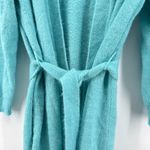 Lane Bryant Long Belted Cardigan Size 14/16 Teal Knit Sweater Jacket Soft Cozy Photo 1