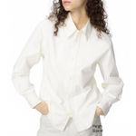Uniqlo U Cotton Shirt Off White NWT Womens XL Photo 1