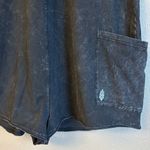 Free People NEW! $60  Movement Size M HOT SHOT TEE ROMPER ONESIE Washed Black Photo 2