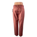 NEW Ralph Lauren Pink Satin High Waisted Straight Trousers Dress Pants Size 12 Photo 2