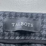 Talbots  Gray Houndstooth Chatham Ankle Pants 16‎ Plus Side Zip Cotton Blend Photo 4