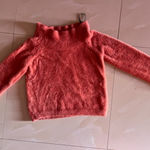 Forever 21  sweeter Faux fur Bright orange Light Weight Sweater Size L  Orange Photo 0