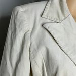 Old Navy Vintage Corduroy One Button Blazer Cream Beige Size Medium Photo 3
