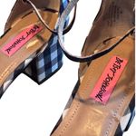 Betsey Johnson Betsy Johnson Gingham Bow Block Heel Ankle Strap Sandals Women's Size 8.5 Photo 3
